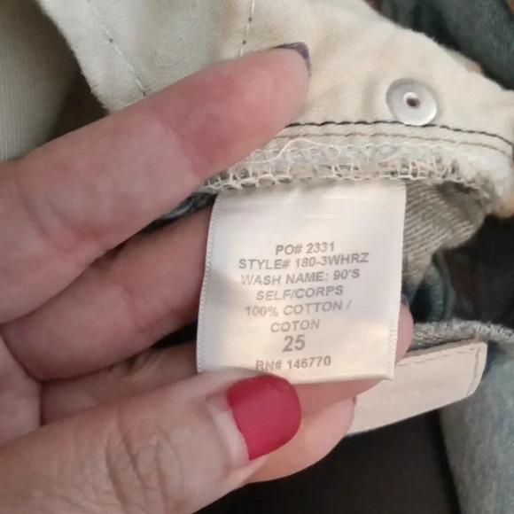 RE/ done made in USA button fly High rise women's jeans size 25 - Picture 8 of 11